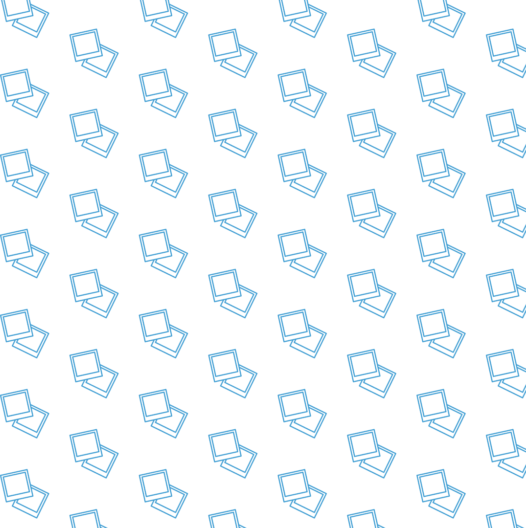 Blue Instant Photo Frames Pattern on Transparent Background