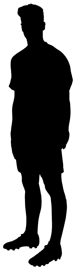 Male Soccer Player Silhouette Transparent - Athletes in Motion