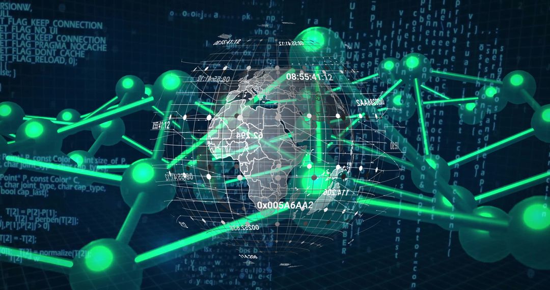 Global Digital Network Connection with Data Technology Interface