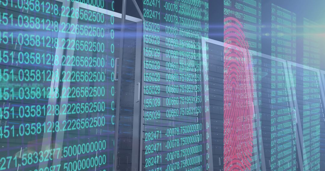 Fingerprint Technology and Digital Data Process in Server Room