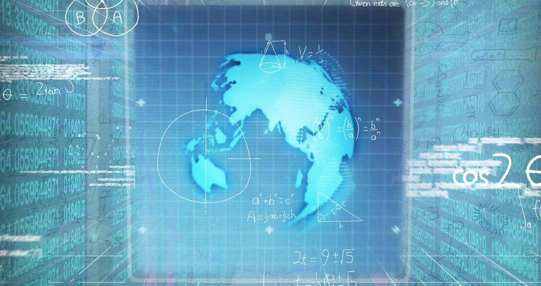 Digital Data Interface with Global Business Concept