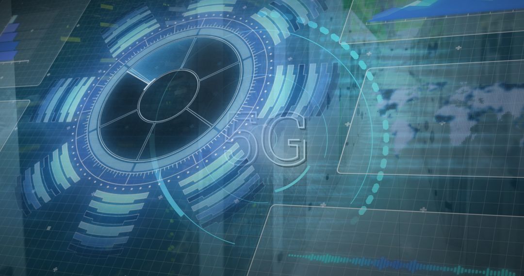 5G Network Technology with Digital Data Processing Concept