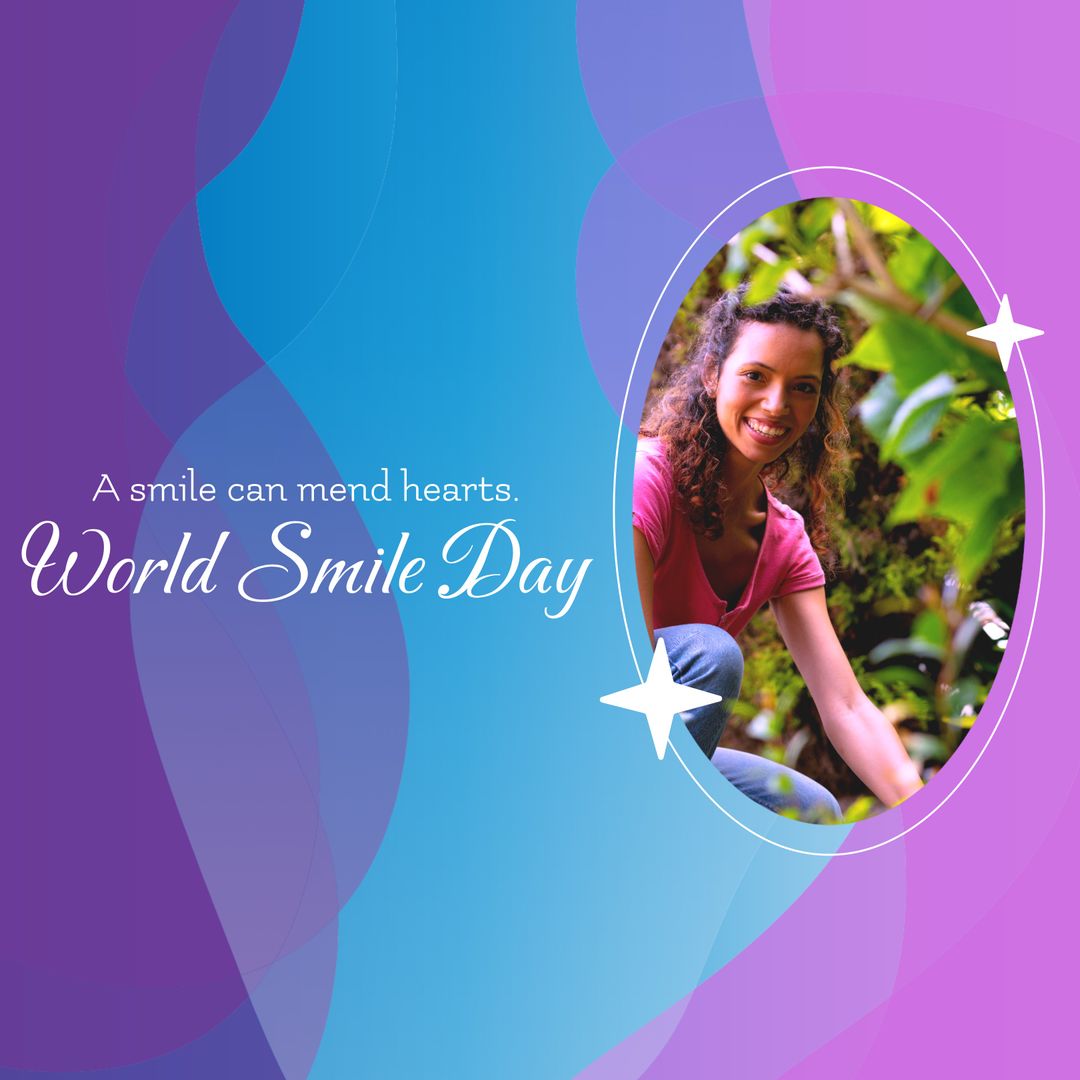 Celebrating Joy and Positivity on World Smile Day - Download Free Stock Templates Pikwizard.com