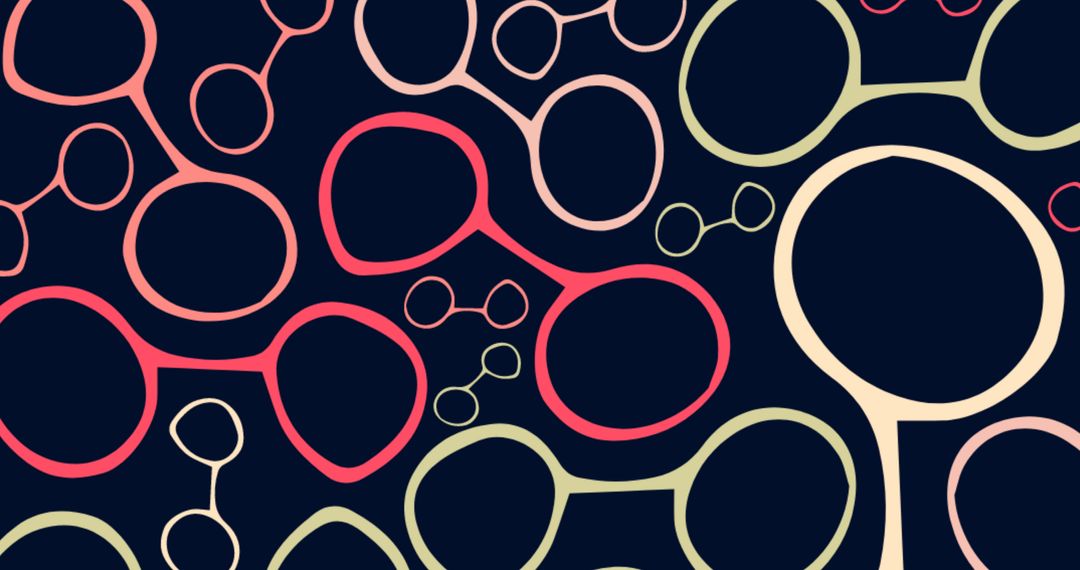 Abstract Colorful Eyeglasses Design