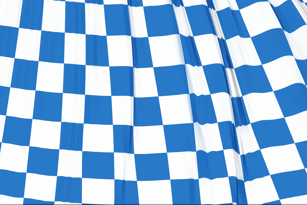 Blue White Checkerboard Pattern on Transparent Background PNG