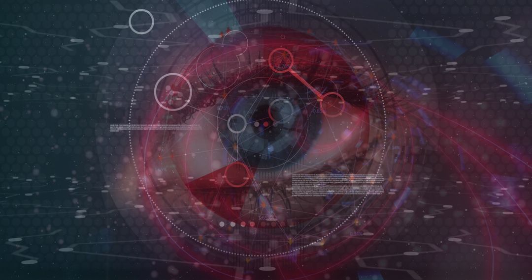 Eye and Digital Interface Symbolizing Data Processing