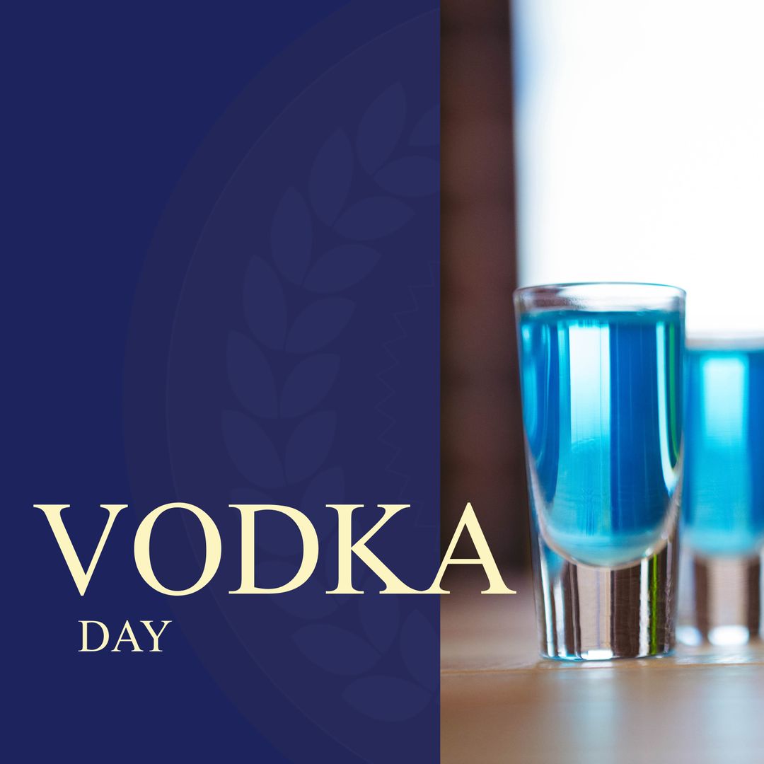 Vodka Day Celebration Concept with Shot Glasses