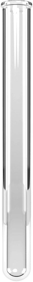 Transparent Test Tube with Brown Chemical Solution