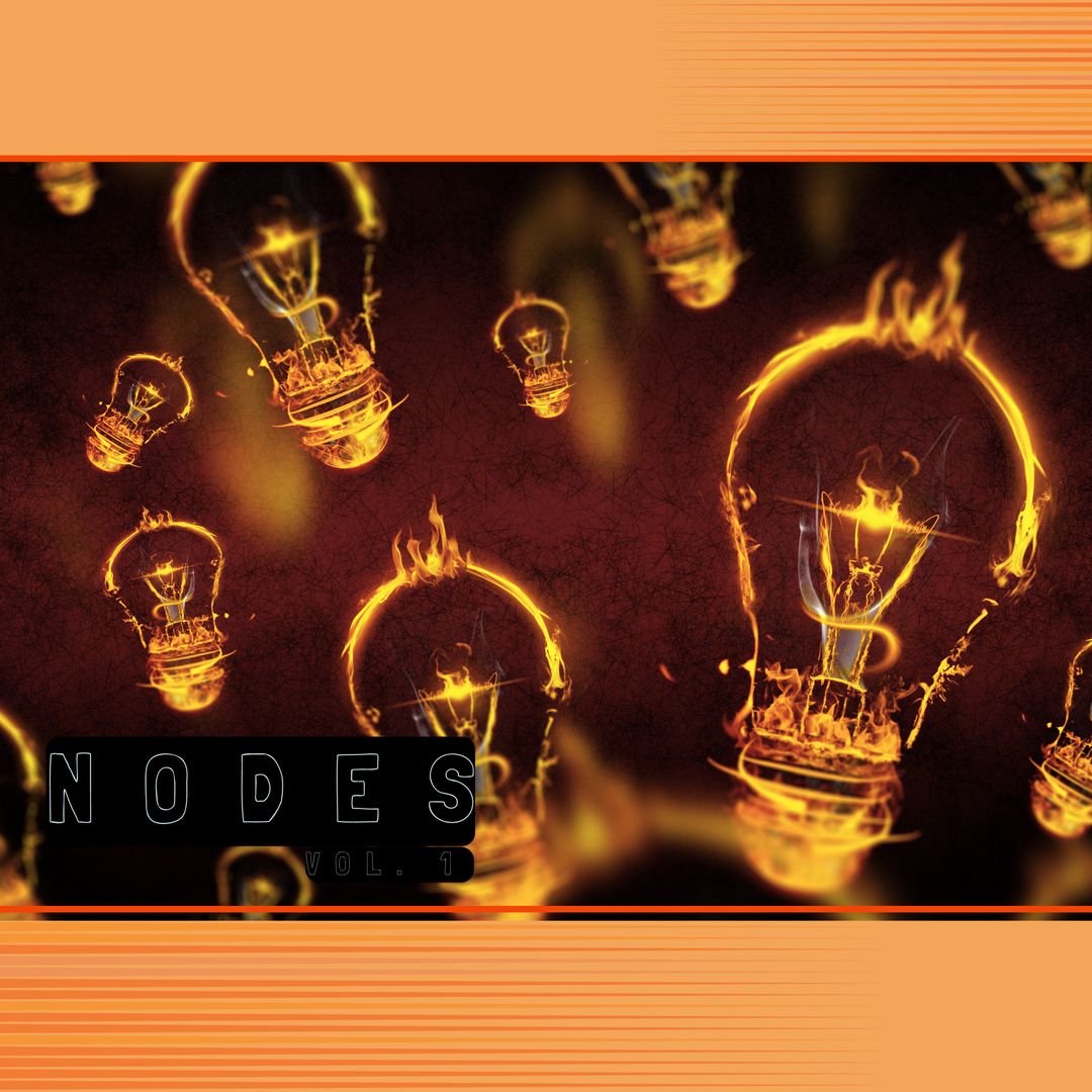 Glowing Light Bulbs Album Cover Design Concept