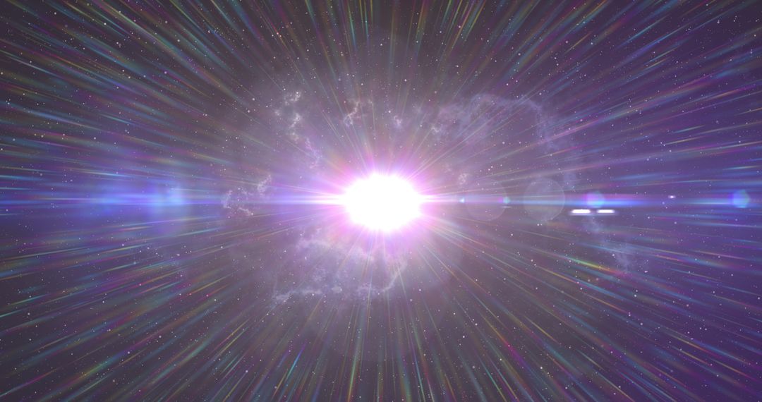 Hypnotic Cosmic Light and Colorful Starry Sky