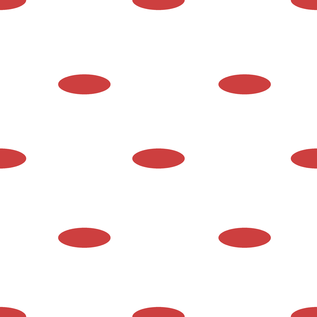 Red Ovals Pattern on Transparent Background