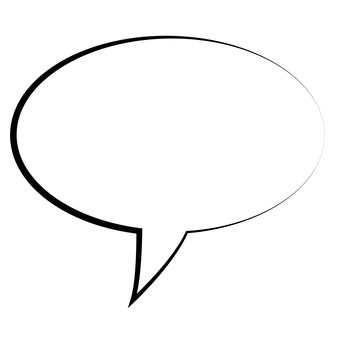 White Speech Bubble with Transparent Background for Design Projects - Download Free Stock Images Pikwizard.com