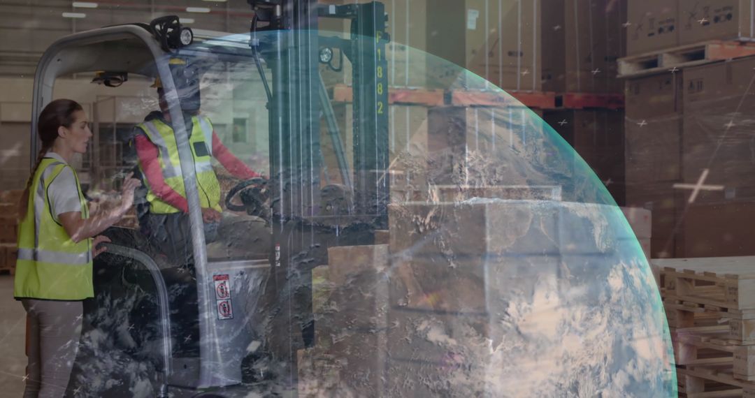 Global Logistics and Data Technology in Modern Warehouse