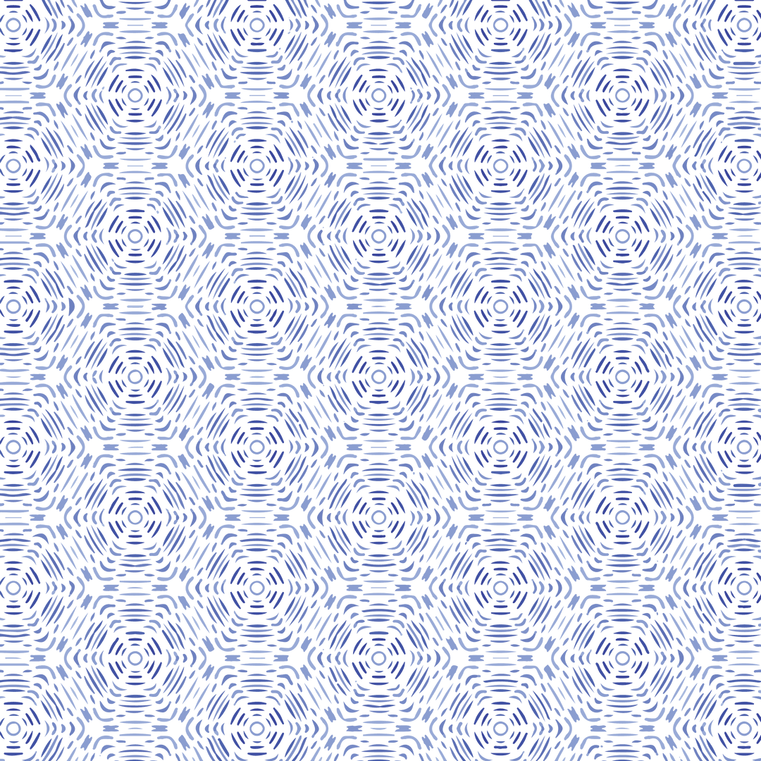Blue Hexagon Pattern on Transparent Background