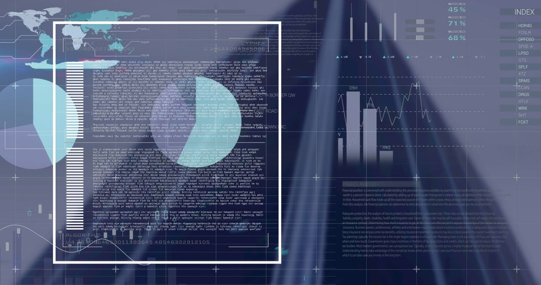 Digital Interface with Global Data Visualization Elements