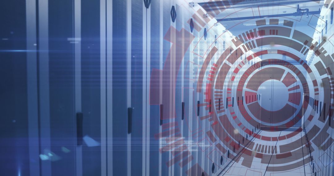 Digital Composite of Data Center with Programming Overlay