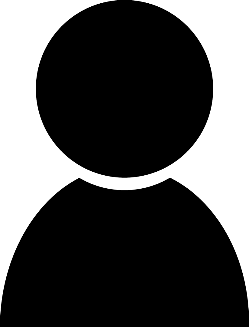 Human Symbol Isolated on Transparent Background