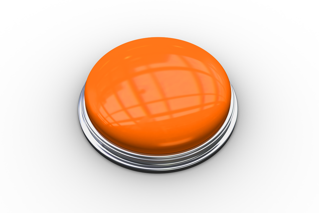 Shiny Transparent Push Button with Orange Shell on Black Background - Download Free Stock Images Pikwizard.com