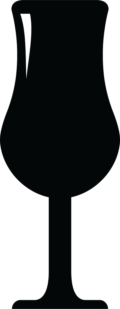 Transparent Glass Symbol for Party and Celebration Concept