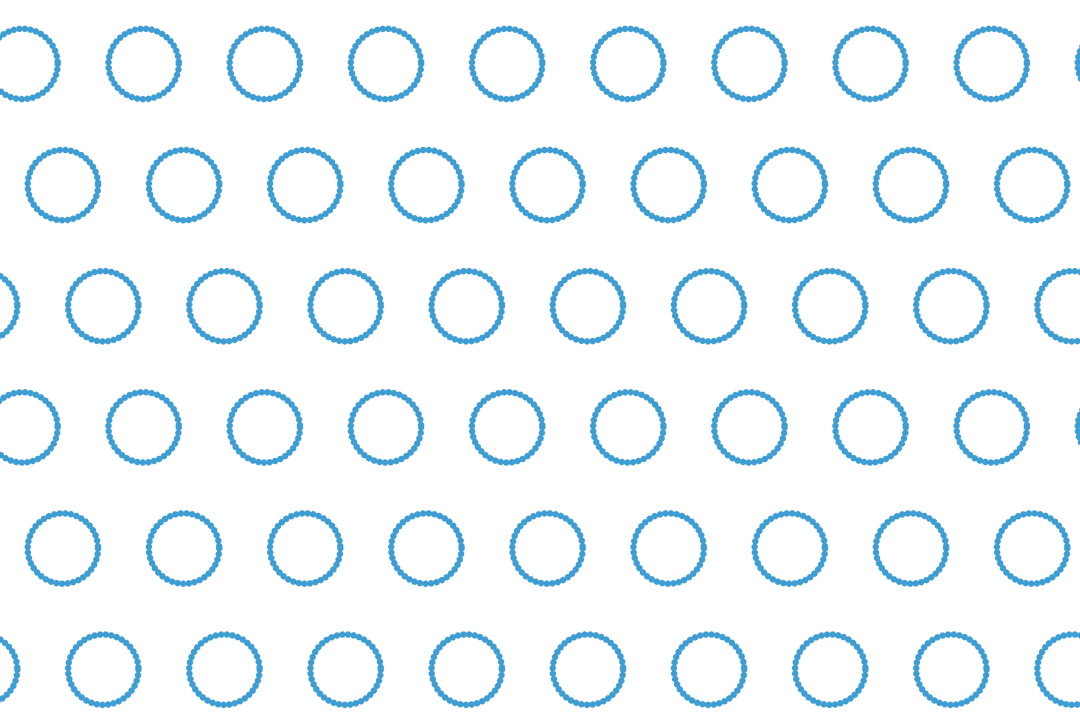 Blue Circular Shape Pattern on Transparent Background