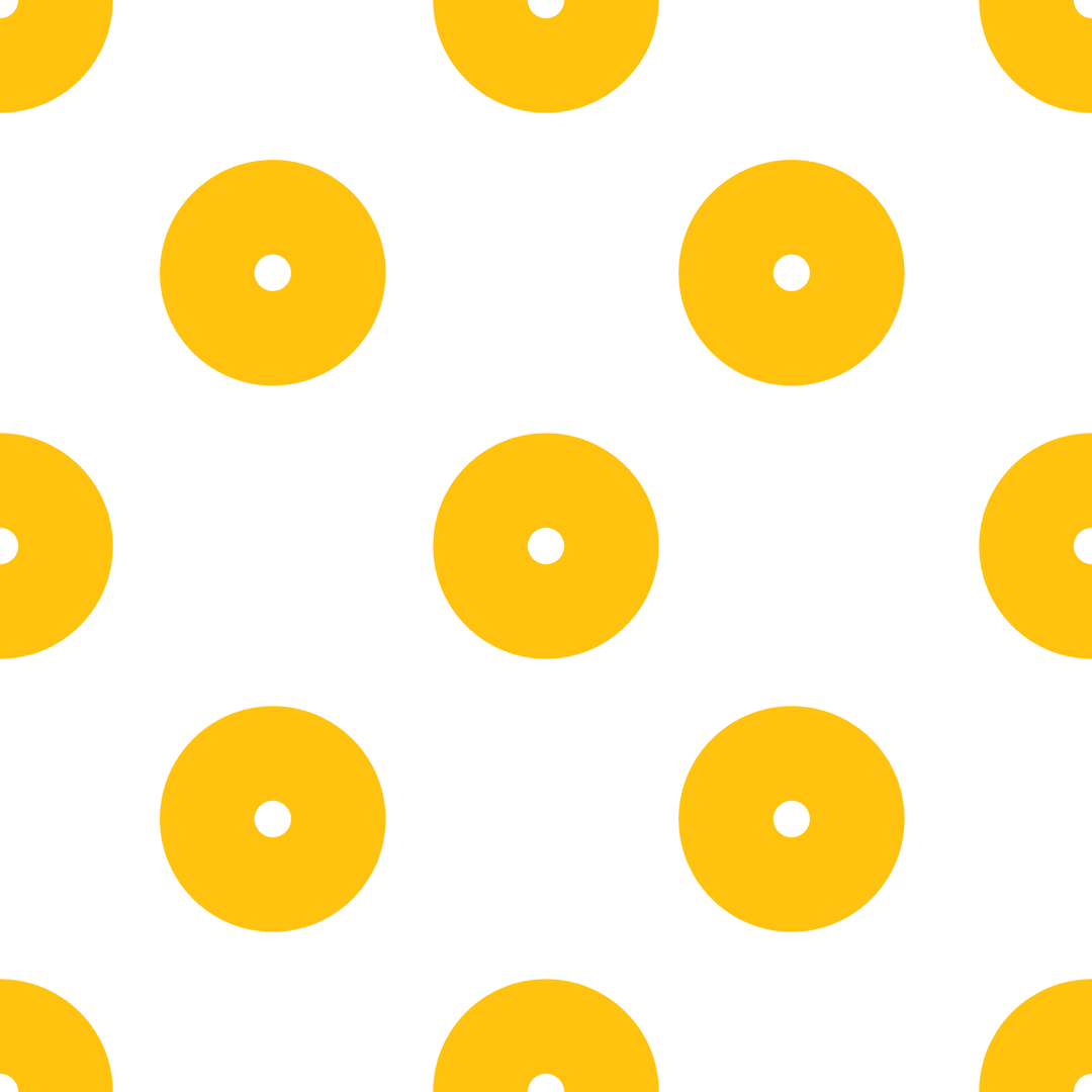 Yellow geometric pattern on transparent background design