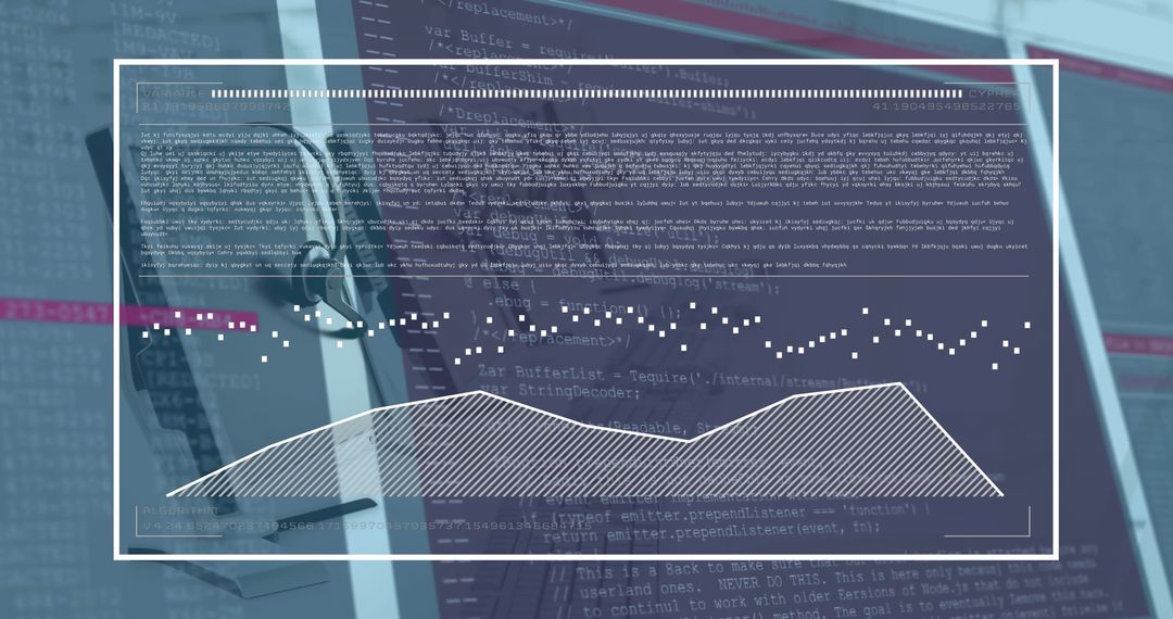 digital data processing with code and analytical graph - Free Images, Stock Photos and Pictures on Pikwizard.com