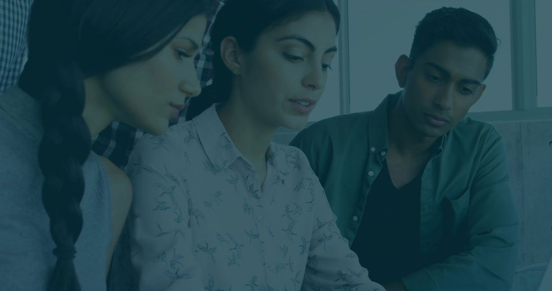 Diverse Office Team Collaborating on Business Project