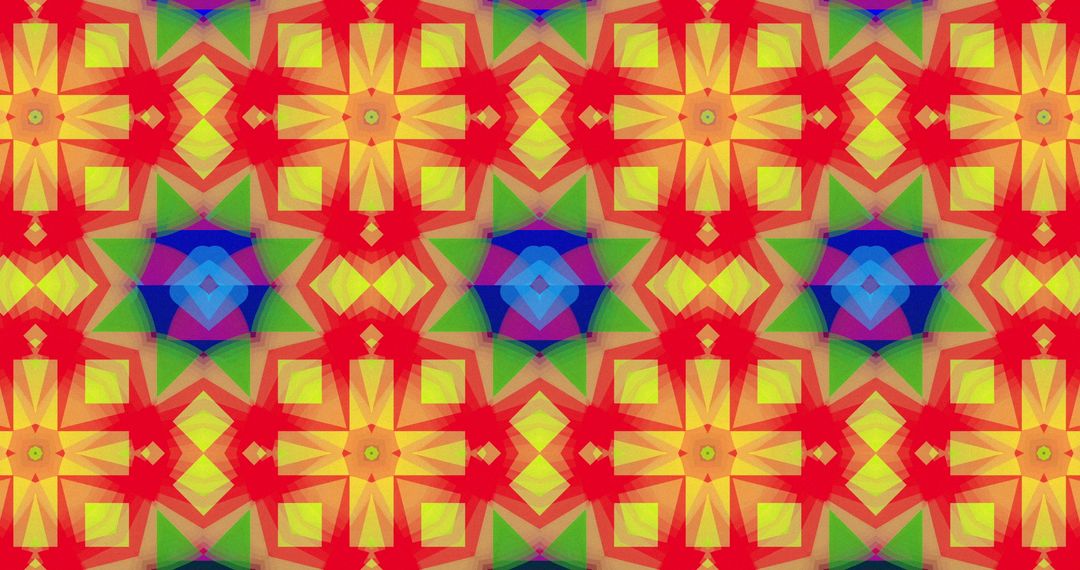 Colorful Kaleidoscopic Geometric Pattern in Seamless Motion - Free Images, Stock Photos and Pictures on Pikwizard.com