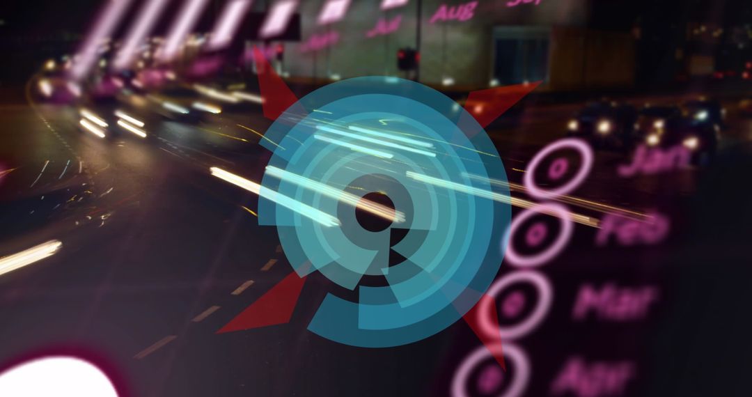 Digital Interface with Data Analysis Hologram in Urban Setting