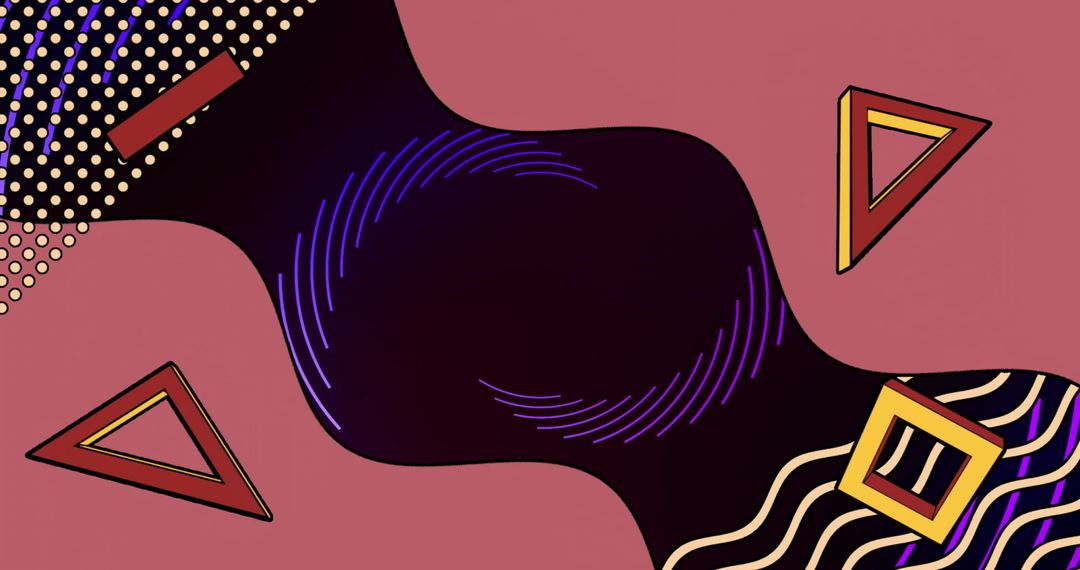 Abstract Geometric Pattern with Dynamic Vibes