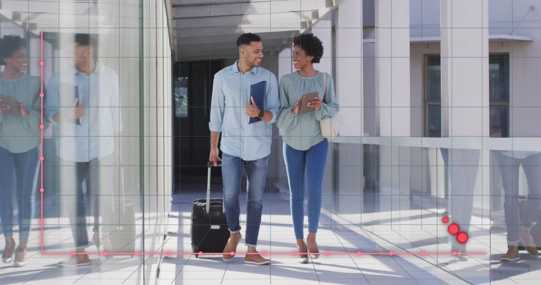 Diverse Business Team Analyzing Financial Growth Data Visuals