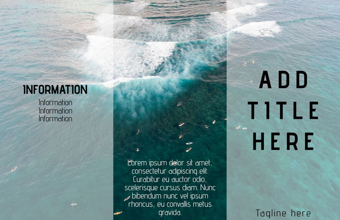 Tranquil Ocean View for Travel and Environmental Campaigns