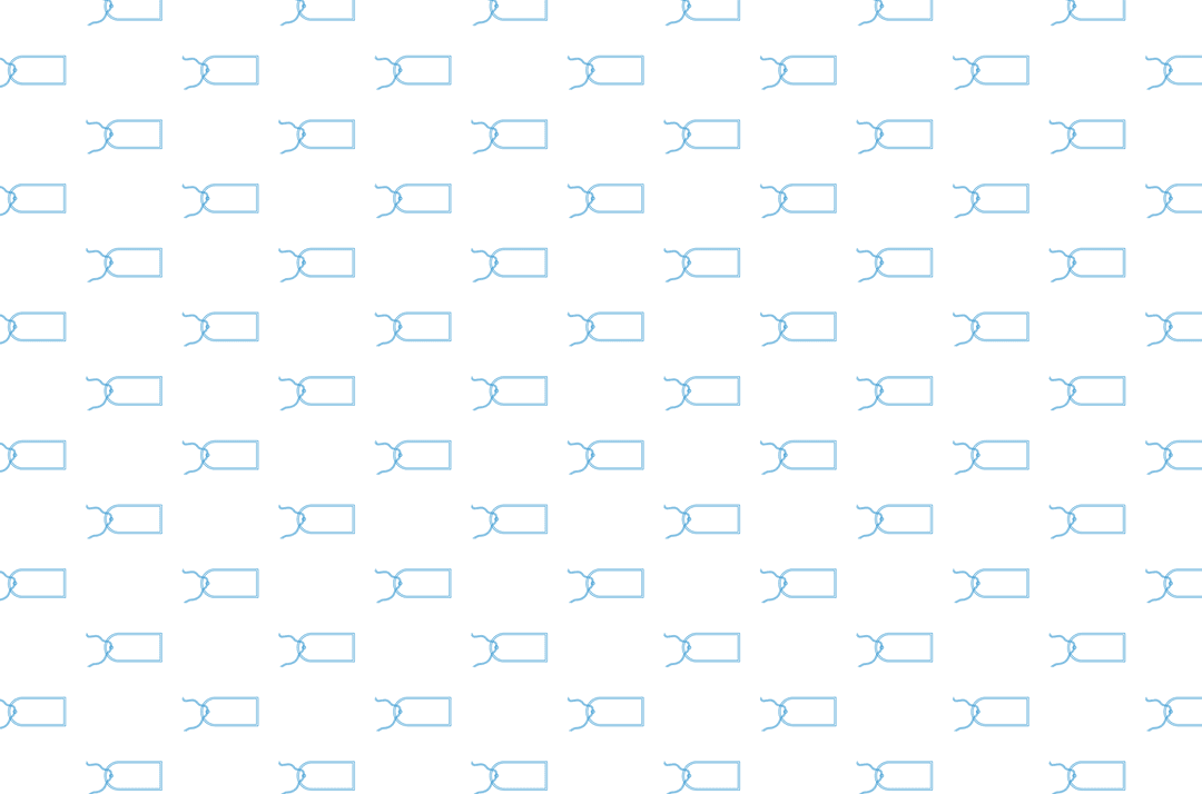Seamless Blue Geometric Shapes on Transparent Background