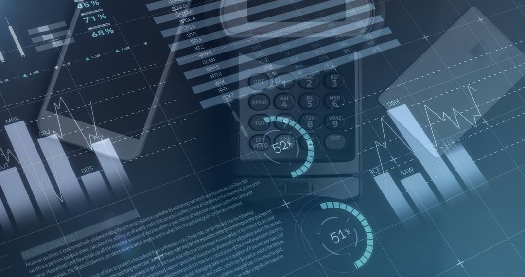 Futuristic Digital Payment and Analytics Technology Concept