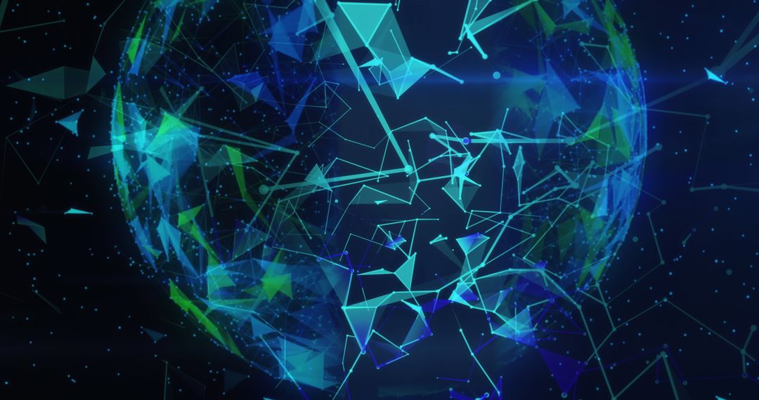 Abstract Digital World Unveiling Connectivity