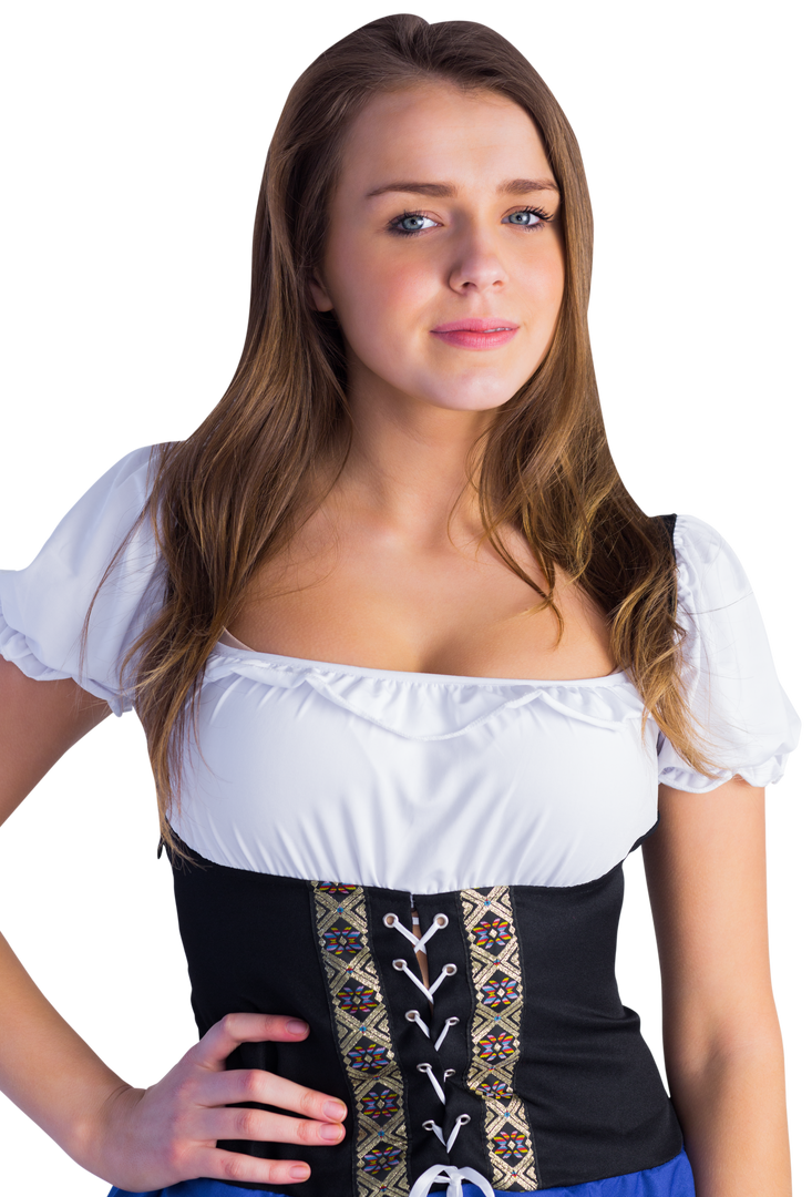 Smiling Oktoberfest Girl Transparent Background - Download Free Stock Images Pikwizard.com