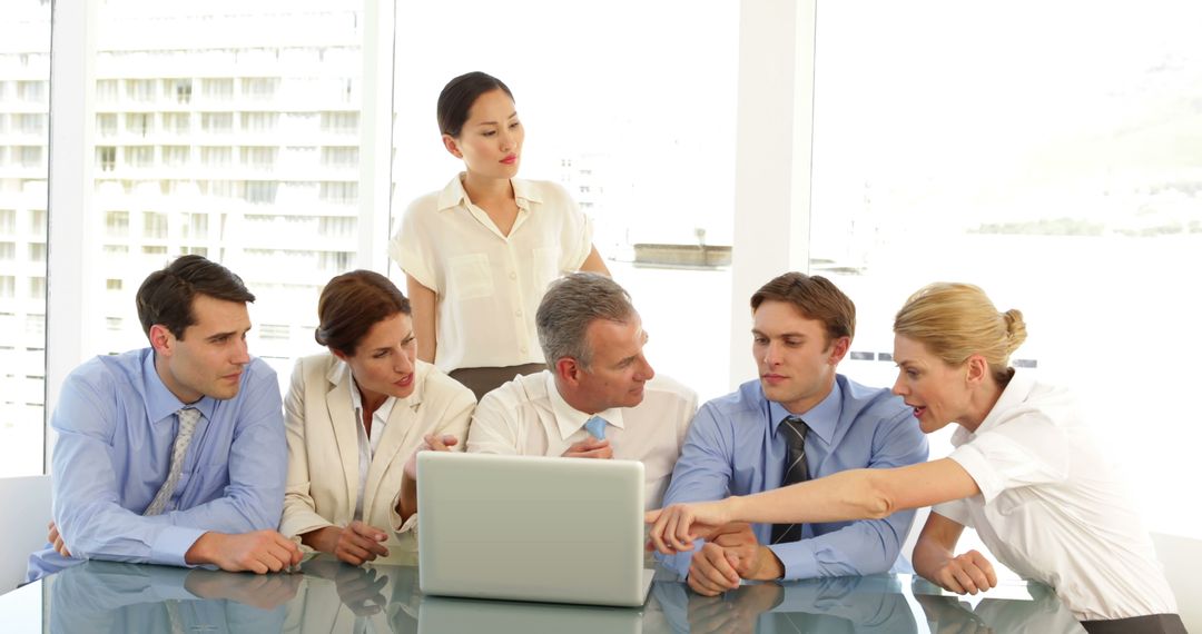 Dedicated Business Team Collaborating at Office Meeting