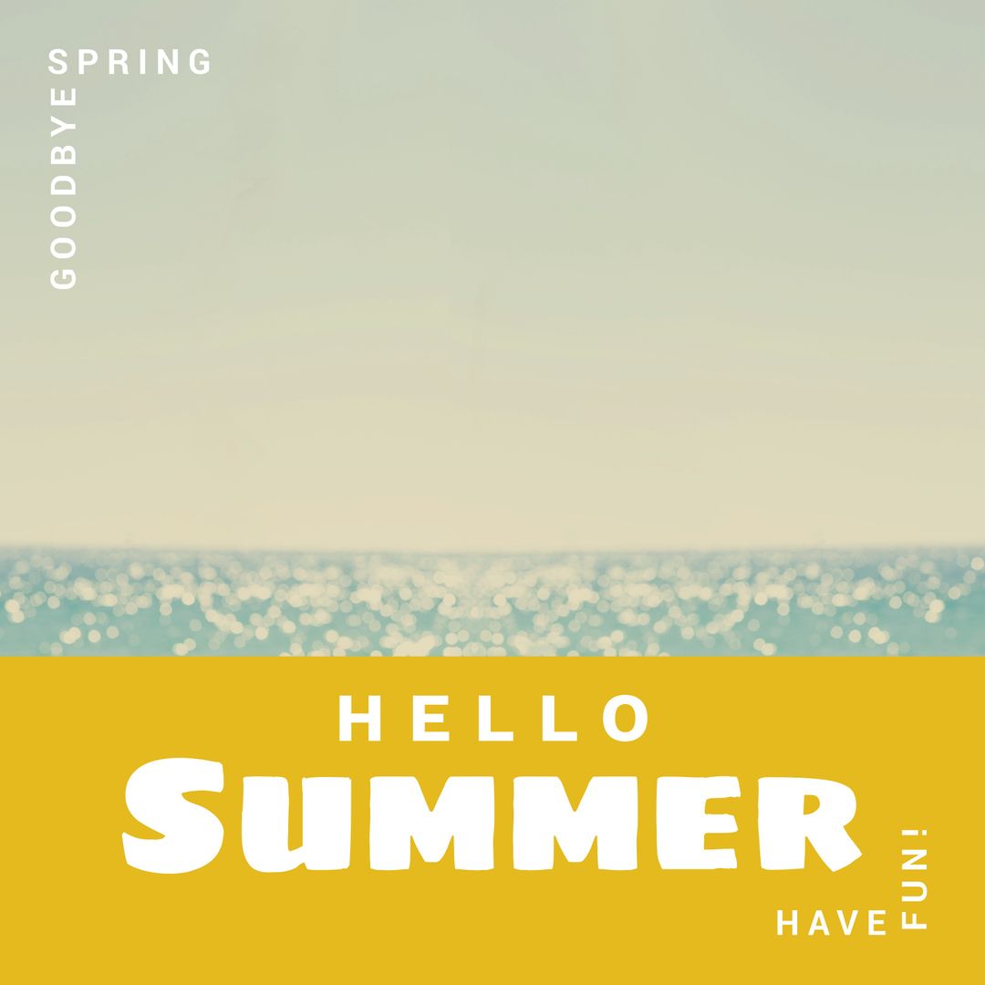 Welcoming Summer with Blue Seas and Clear Skies - Download Free Stock Templates Pikwizard.com