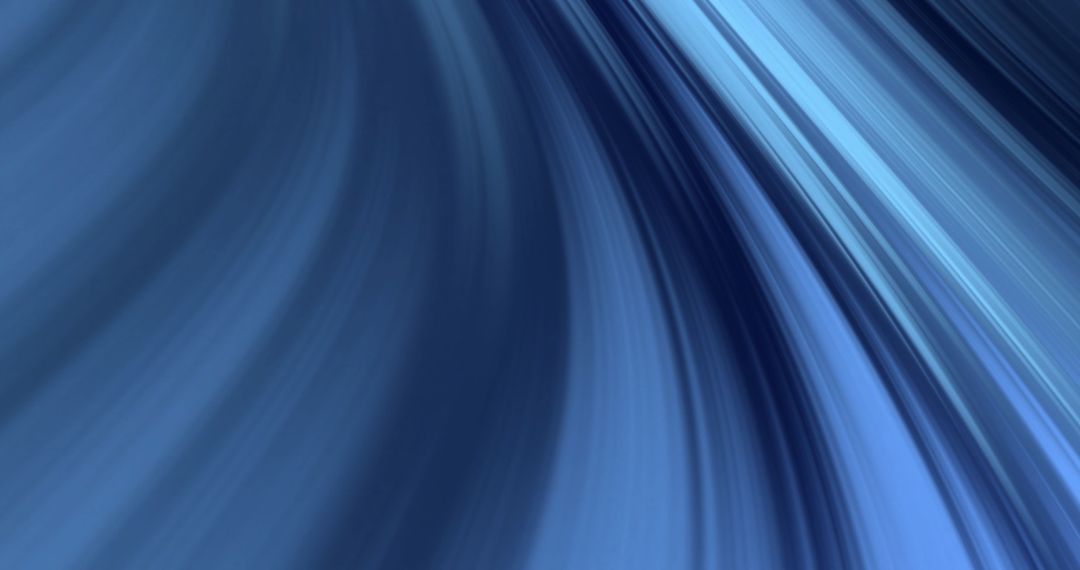 Abstract Glowing Blue Light Trails on Smooth Backdrop