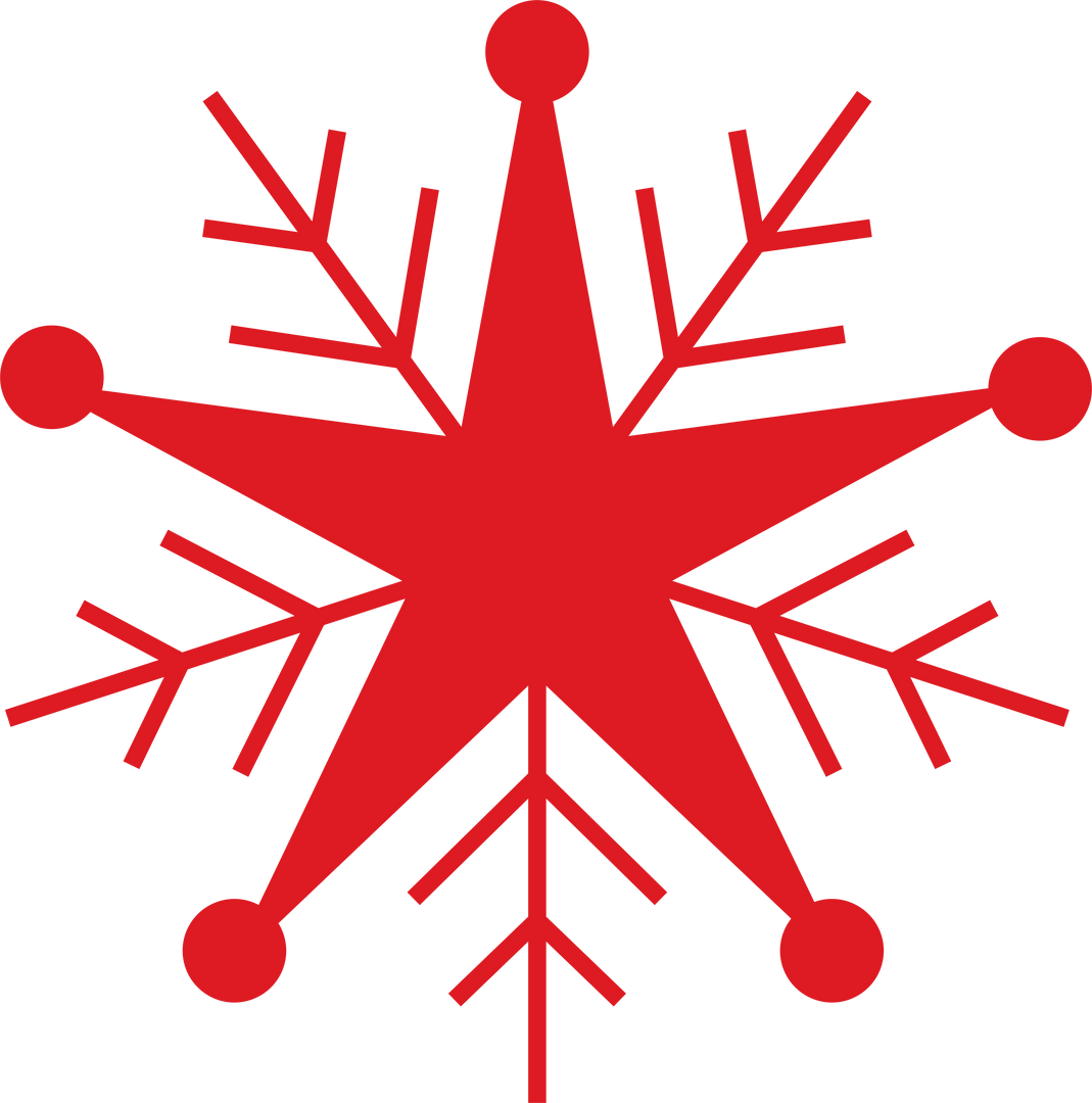 Red Snowflake Illustration on Transparent Background Winter Concept - Download Free Stock Images Pikwizard.com