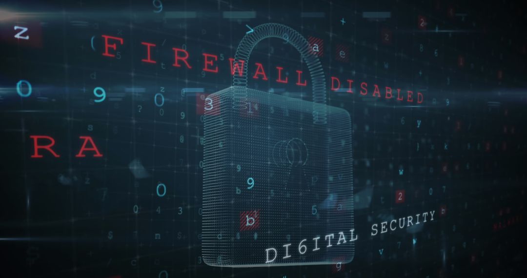 Digital Security Breach Concept with Data Overlay