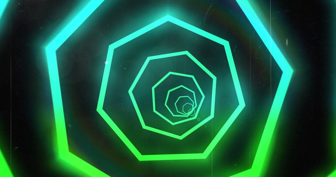 Glowing Neon Tunnel with Abstract Motion