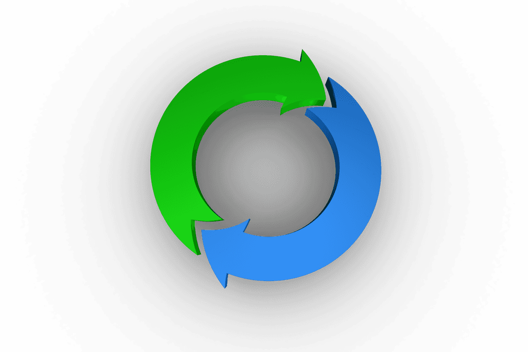 Recycling Symbol Illustration on Transparent Background Ecology Concept