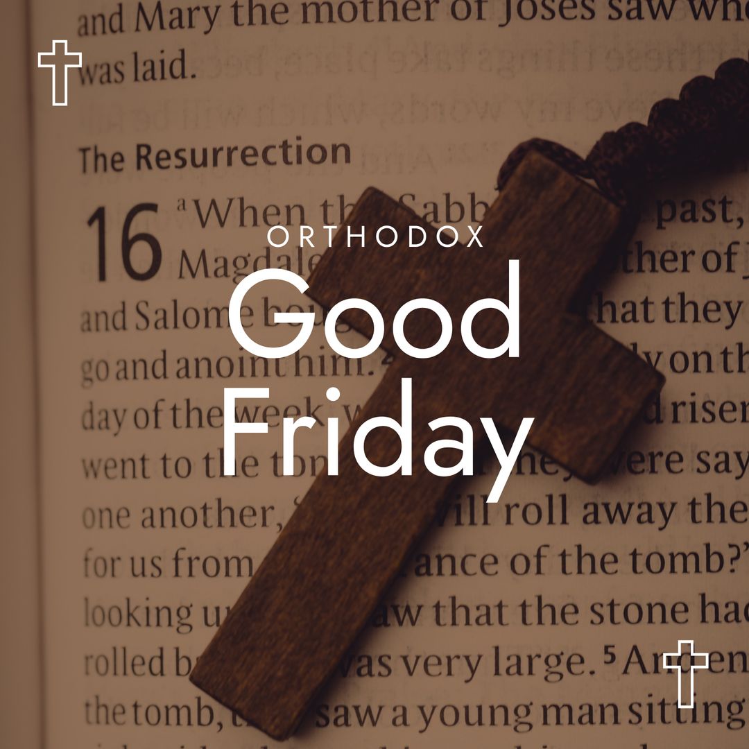 Orthodox Good Friday Bible and Rosary Beads - Download Free Stock Templates Pikwizard.com