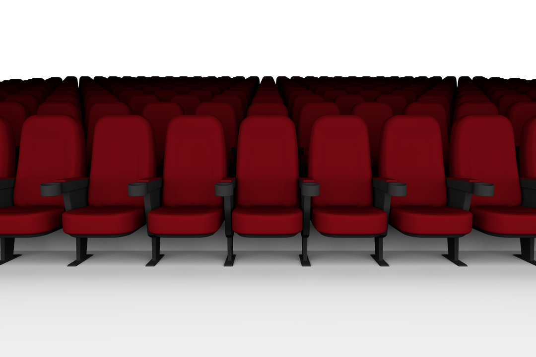 Transparent Illustration of Red Cinema or Theatre Seats - Download Free Stock Images Pikwizard.com