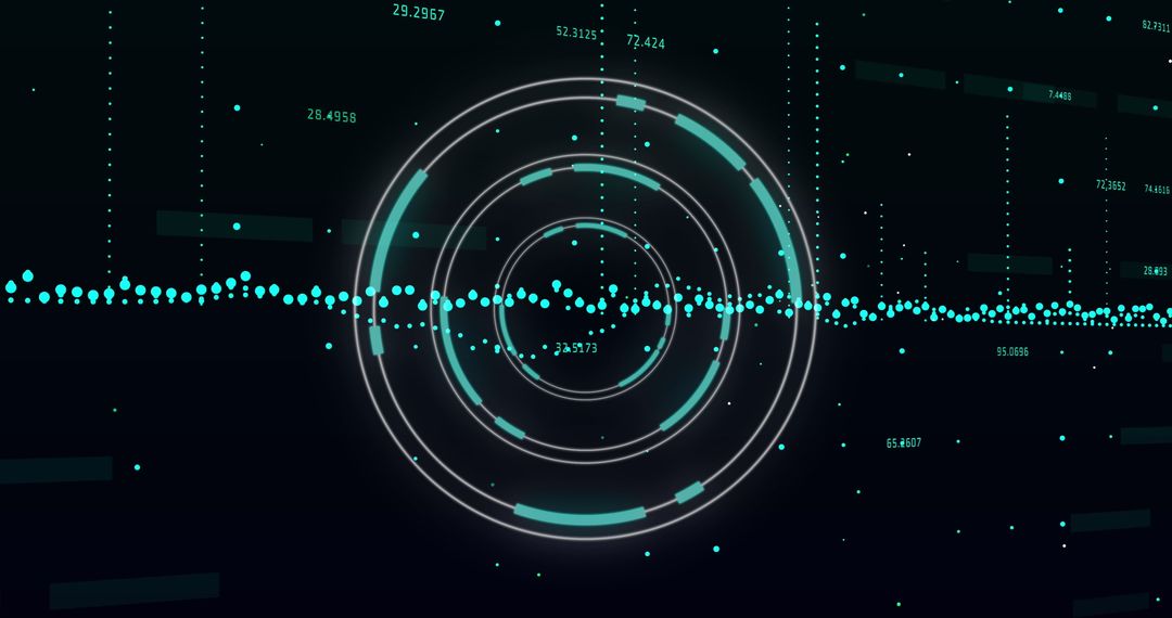 Financial Data Visualization with Scope Scanning Effect