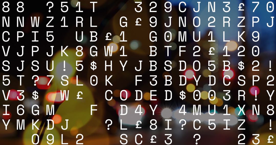 Dynamic Coded Data Overlay on City Lights