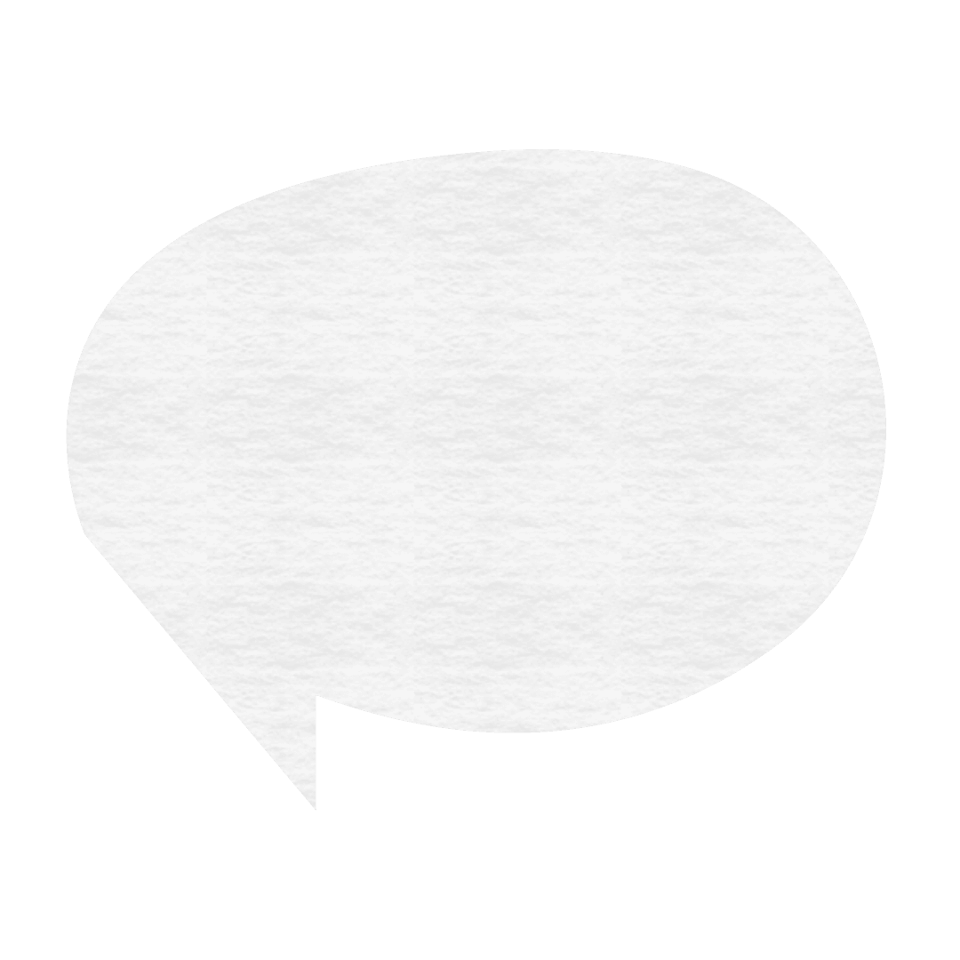 Transparent Circular Speech Bubble Illustration