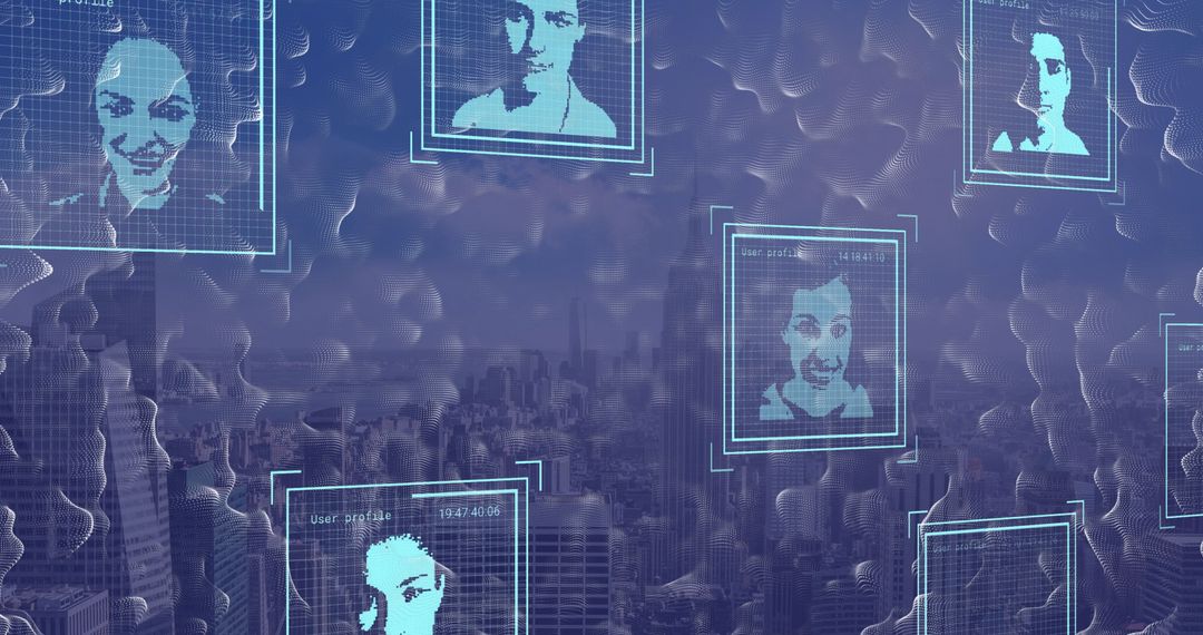 Digital Data Overlay of People Profiles in City