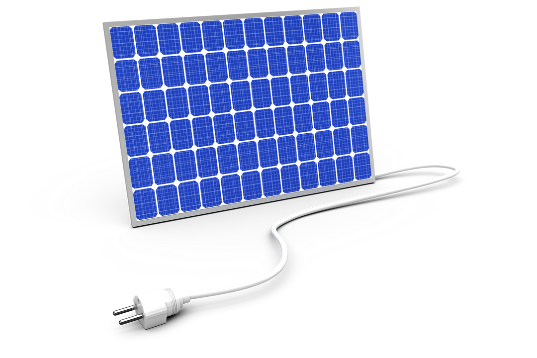 Blue Solar Panel with Electric Plug on Transparent Background Illustration - Download Free Stock Images Pikwizard.com